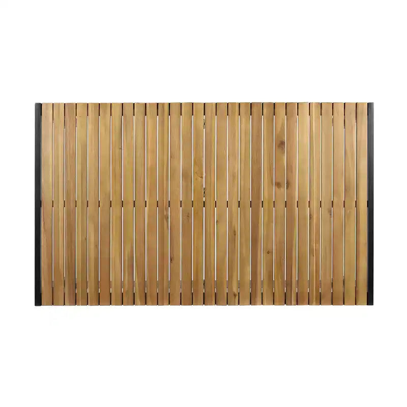 Ensemble de salle à manger d'extérieur 7 pièces Christopher Knight Home Goodwin en bois d'acacia et osier avec coussins, teck/marron