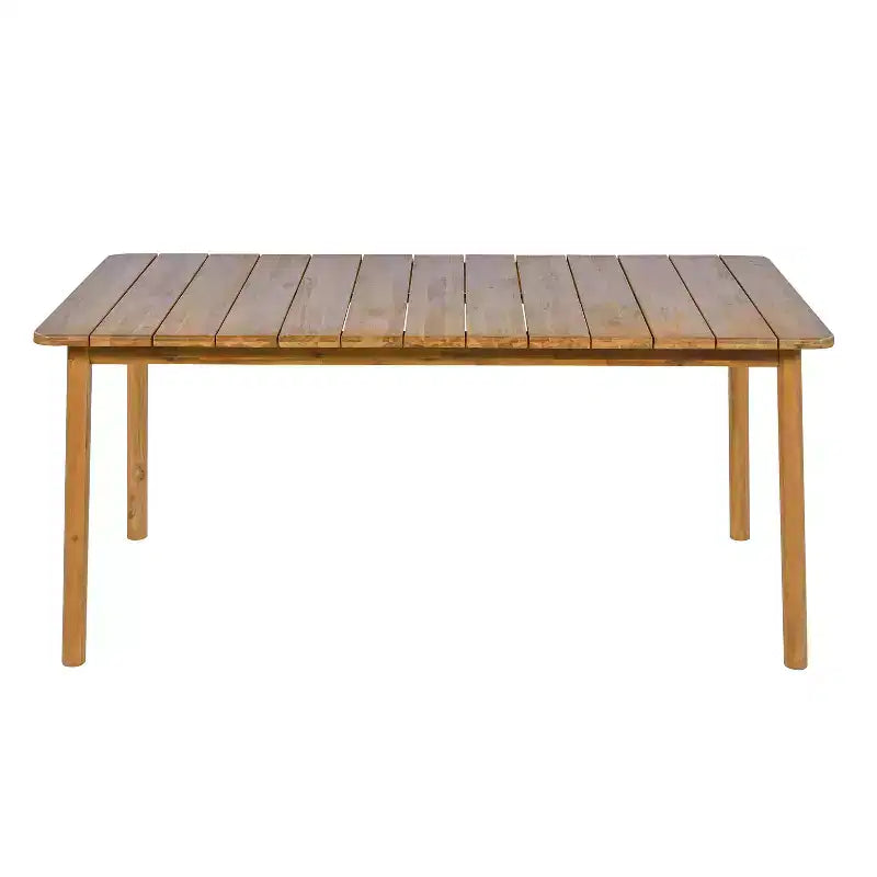 Christopher Knight Home Charles 7 Piece Outdoor Acacia Wood and Rope Dining Set with Cushion