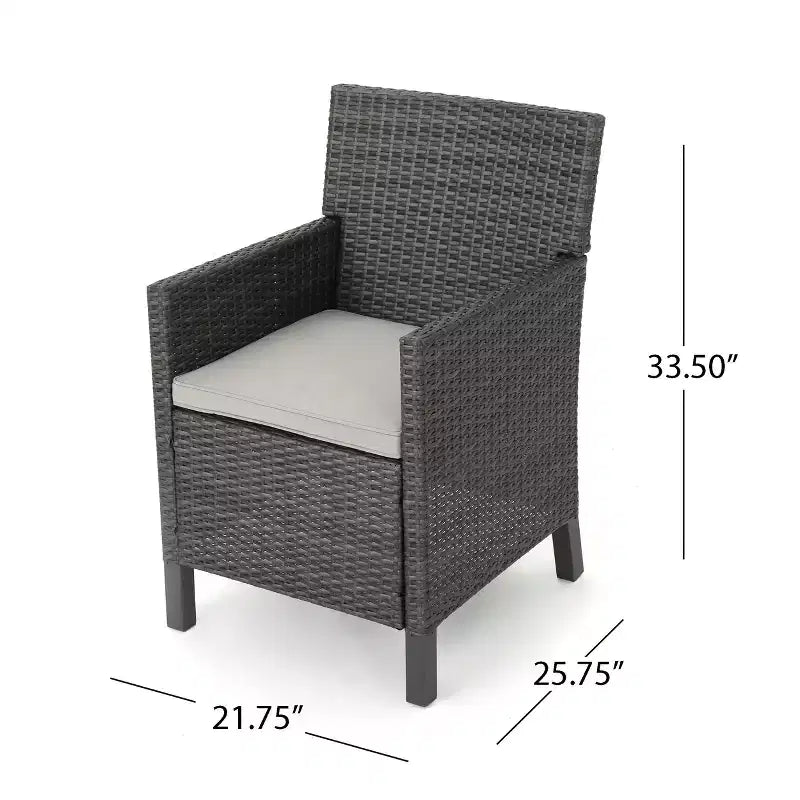 Christopher Knight Home Aisha Outdoor Wicker and Aluminum 6 Piece Dining Set with Bench