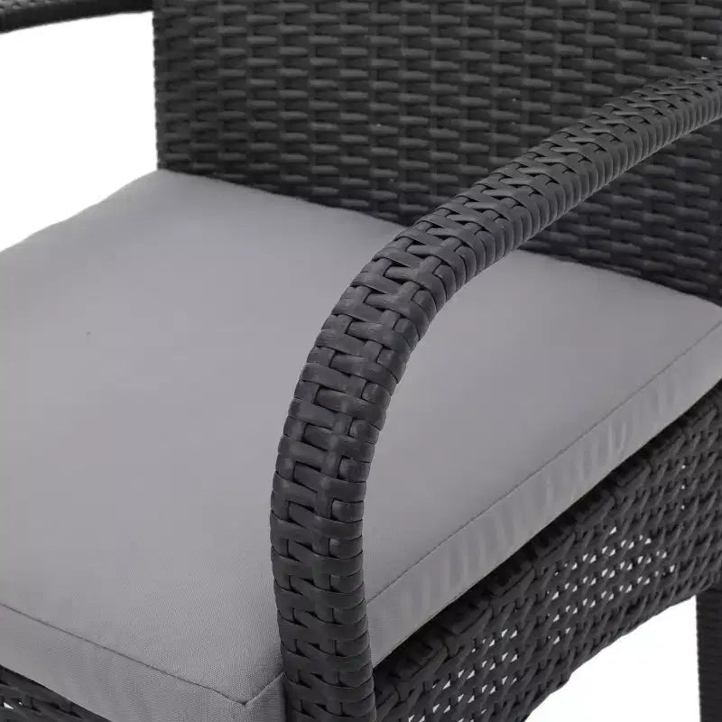 Christopher Knight Home Mason Outdoor Acacia Wood and Wicker 7 Piece Dining Set with Cushions