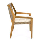 Christopher Knight Home Neva, ensemble de salle à manger d'extérieur 5 pièces avec table en bois d'acacia et chaises en osier