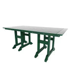 WestinTrends Malibu 7-Piece HDPE Rectangular Patio Dining Table Set with Foldable Chairs