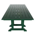 WestinTrends Malibu 7-Piece HDPE Rectangular Patio Dining Table Set with Foldable Chairs