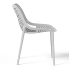 WestinTrends Playa 5-Piece Modern Square Patio Dining Table Set with Stackable Patio Dining Chairs