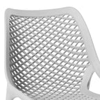 WestinTrends Playa 5-Piece Modern Square Patio Dining Table Set with Stackable Patio Dining Chairs
