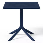 WestinTrends Playa 5-Piece Modern Square Patio Dining Table Set with Stackable Patio Dining Chairs