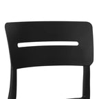 WestinTrends Playa Modern 5-Piece Resin Patio Dining Table Set with Stackable Patio Dining Chairs