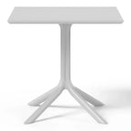 WestinTrends Playa Modern 5-Piece Resin Patio Dining Table Set with Stackable Patio Dining Chairs