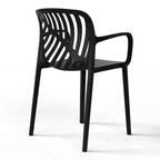 WestinTrends Playa 5-Piece Outdoor Square Patio Dining Table Set with Stackable Patio Dining Chairs