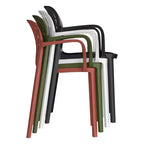 WestinTrends Playa 5-Piece Outdoor Square Patio Dining Table Set with Stackable Patio Dining Chairs