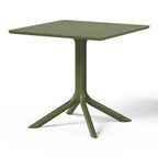 WestinTrends Playa 5-Piece Outdoor Square Patio Dining Table Set with Stackable Patio Dining Chairs