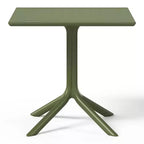 WestinTrends Playa 5-Piece Outdoor Square Patio Dining Table Set with Stackable Patio Dining Chairs