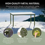 WestinTrends Playa 7-Piece Outdoor Patio Dining Table Set With Stackable Patio Chairs