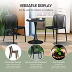 WestinTrends Playa 7-Piece Outdoor Patio Dining Table Set With Stackable Patio Chairs