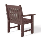 WestinTrends Malibu 5-Piece HDPE Outdoor Patio Chair and Round Table Dining Set
