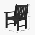 WestinTrends Malibu 5-Piece HDPE Outdoor Patio Chair and Round Table Dining Set