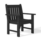 WestinTrends Malibu 5-Piece HDPE Outdoor Patio Chair and Round Table Dining Set