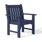 WestinTrends Malibu 5-Piece HDPE Outdoor Patio Chair and Round Table Dining Set