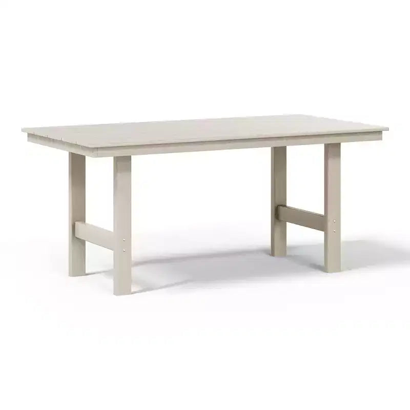 WestinTrends Ashore 6-Piece Outdoor HDPE Patio Dining Table Set with Bench