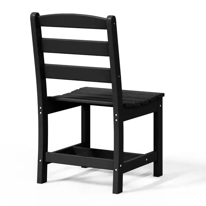 WestinTrends Ashore 7-Piece HDPE Outdoor Rectangular Patio Dining Table Set with Side Chairs