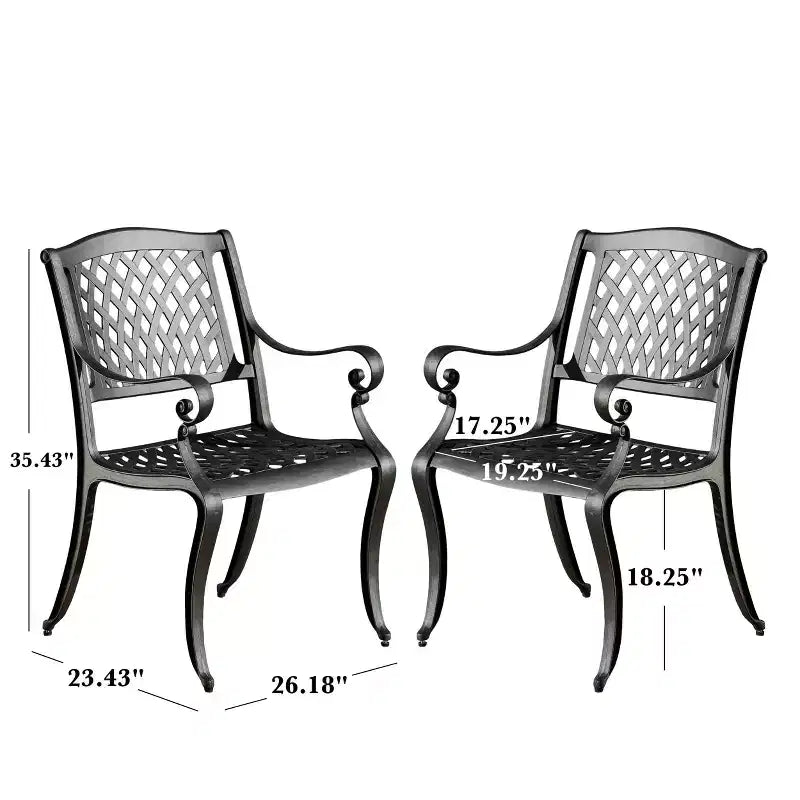 Christopher Knight Home Cayman Outdoor 9 Piece Traditional Cast Aluminum Mesh Dining Set with 61.25 Round Woven Table