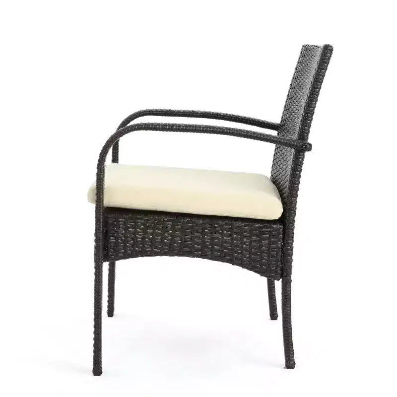 Christopher Knight Home Harlowe Outdoor Wicker 7 Piece Dining Set with Cushion