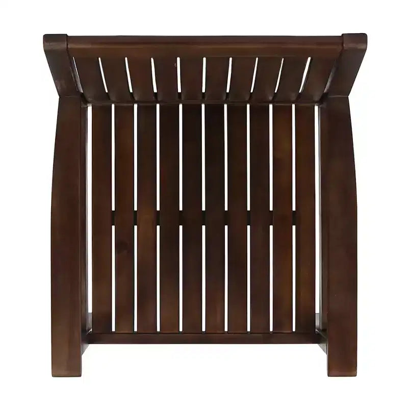 GDFStudio Paoha Outdoor Acacia Wood 7 Piece Dining Set with Slatted Design