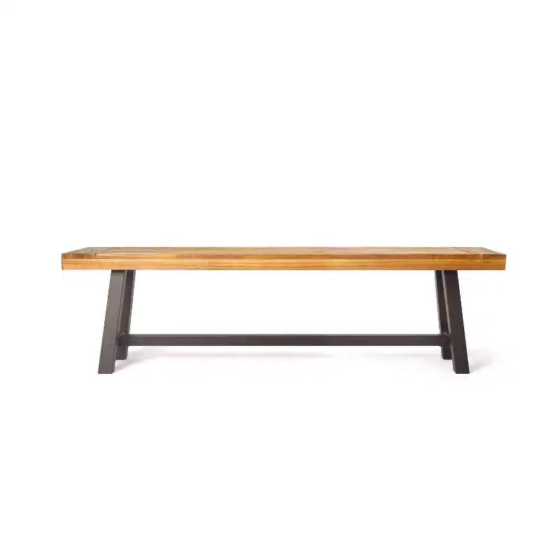 Christopher Knight Home Fletcher Outdoor Acacia Wood and Wicker 6 Piece Dining Set