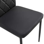 MAYEERTY 7-piece Dining Set - Rectangular Wood Table & 6 Upholstered Chairs for Family Gatherings