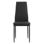 MAYEERTY 7-piece Dining Set - Rectangular Wood Table & 6 Upholstered Chairs for Family Gatherings