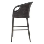 GDFStudio Markey Outdoor Wicker 3 Piece Bistro Bar Set with Cushion