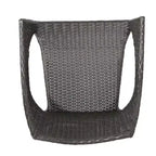 GDFStudio Ronnie Outdoor Wicker and Iron 5 Piece Dining Set