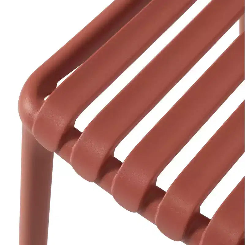 WestinTrends Playa 5-Piece Outdoor Metal Dining Table Set And Stackable Resin Patio Chairs