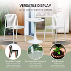 WestinTrends Playa 5-Piece Outdoor Metal Dining Table Set And Stackable Resin Patio Chairs