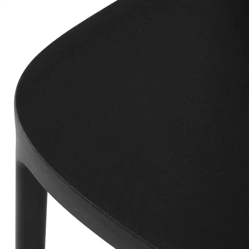 WestinTrends Playa 5-Piece Outdoor Indoor Round Metal Patio Dining Table Set With Stackable Patio Chairs