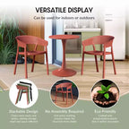 WestinTrends Playa 5-Piece Outdoor Metal Frame Square Dining Table Patio Set with Stackable Patio Dining Chairs