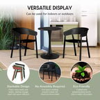 WestinTrends Playa 5-Piece Outdoor Metal Frame Square Dining Table Patio Set with Stackable Patio Dining Chairs