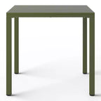 WestinTrends Playa 5-Piece Outdoor Patio Metal Frame Dining Table Set with Stackable Patio Dining Chairs