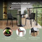 WestinTrends Playa 5-Piece Outdoor Patio Metal Frame Dining Table Set with Stackable Patio Dining Chairs