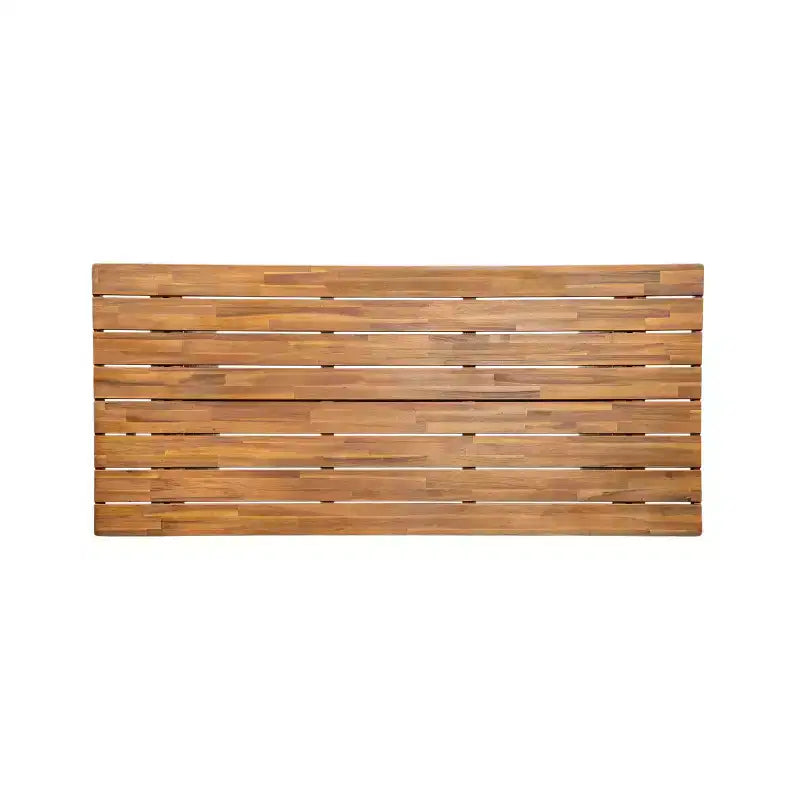 Christopher Knight Home Juliette Rustic 7 Piece Outdoor Rattan Acacia Wood Slatted Dining Set with Cushions