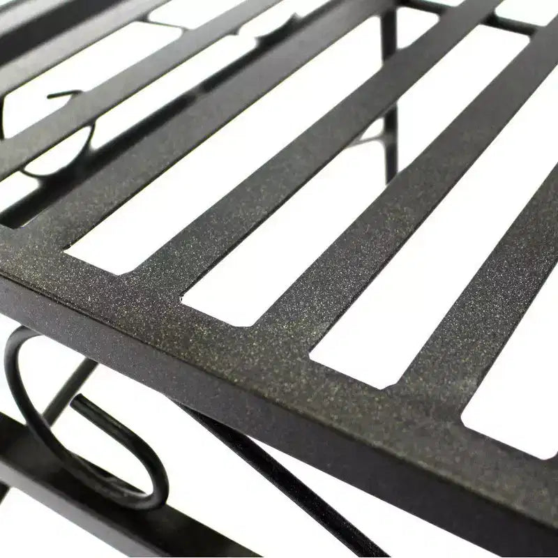 Courtyard Casual Black Steel French Quarter Outdoor 5 pc Dining Group