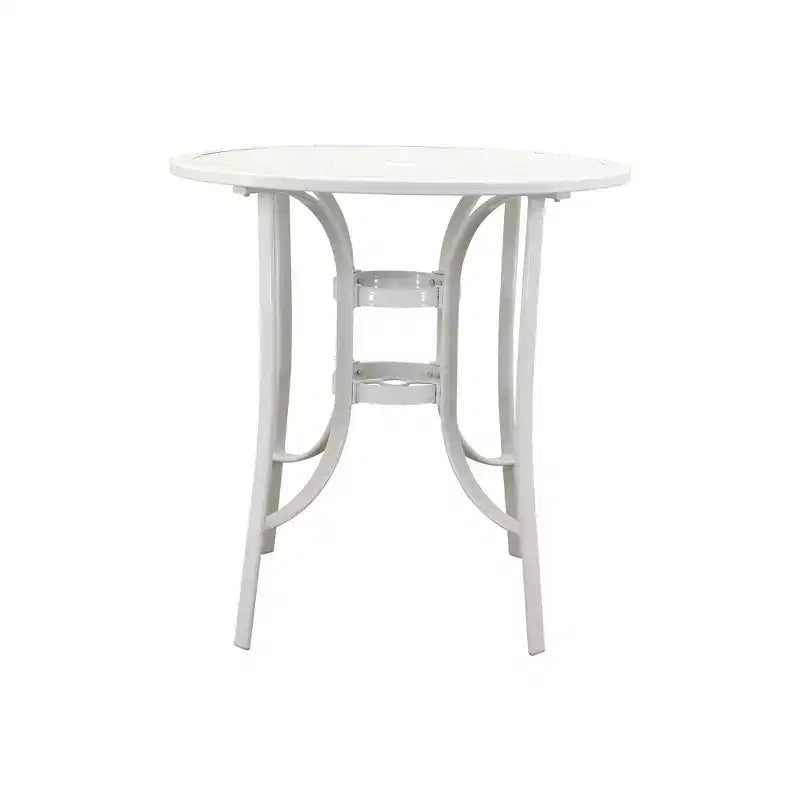 Courtyard Casual Santa Fe 3 pc Balcony Height 36 Round Dining Set Includes one 36 Balcony Table and two Balcony Swivel Stools