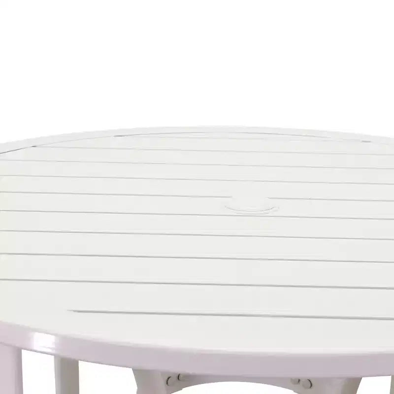 Courtyard Casual Santa Fe 3 pc Balcony Height 36 Round Dining Set Includes one 36 Balcony Table and two Balcony Swivel Stools