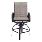 Courtyard Casual Santa Fe 5 pc Balcony Height 48 Round Dining Set Includes one 48 Balcony Table and Four Balcony Swivel Stools