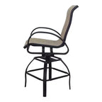 Courtyard Casual Santa Fe 5 pc Balcony Height 48 Round Dining Set Includes one 48 Balcony Table and Four Balcony Swivel Stools