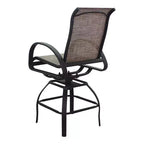 Courtyard Casual Santa Fe 5 pc Balcony Height 48 Round Dining Set Includes one 48 Balcony Table and Four Balcony Swivel Stools