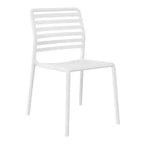 Ensemble de salle à manger d'extérieur rectangulaire WestinTrends Playa 7 pièces en métal avec 6 chaises de salle à manger empilables en plastique