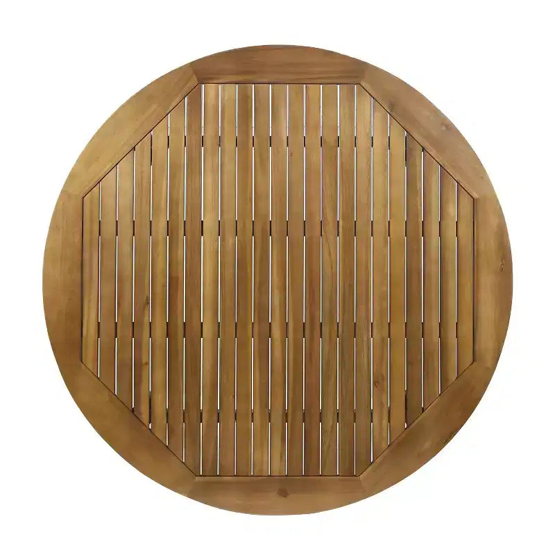 Christopher Knight Home Torrence Ensemble de salle à manger d'extérieur 5 pièces en bois d'acacia et osier avec coussin