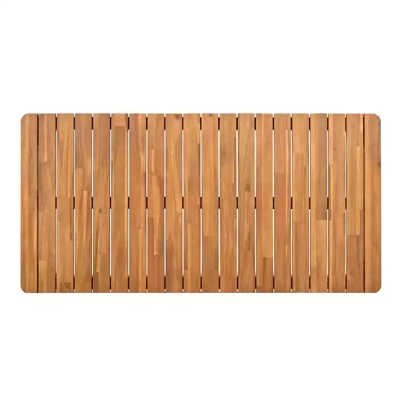 Christopher Knight Home Corin Rustic 7 Piece Outdoor Acacia Wood Woven Rope Dining Set with Slatted Table and Cushions