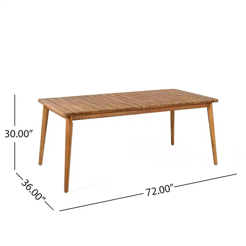 Christopher Knight Home Corin Rustic 7 Piece Outdoor Acacia Wood Woven Rope Dining Set with Slatted Table and Cushions